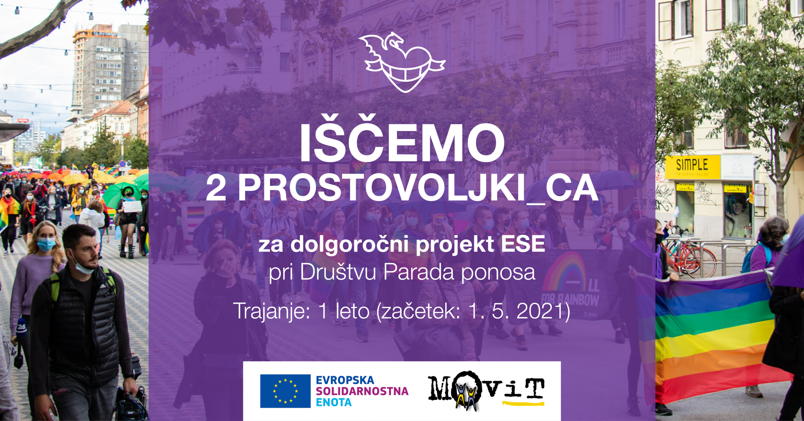 Ljubljana Pride Association Long-term volunteering project call
