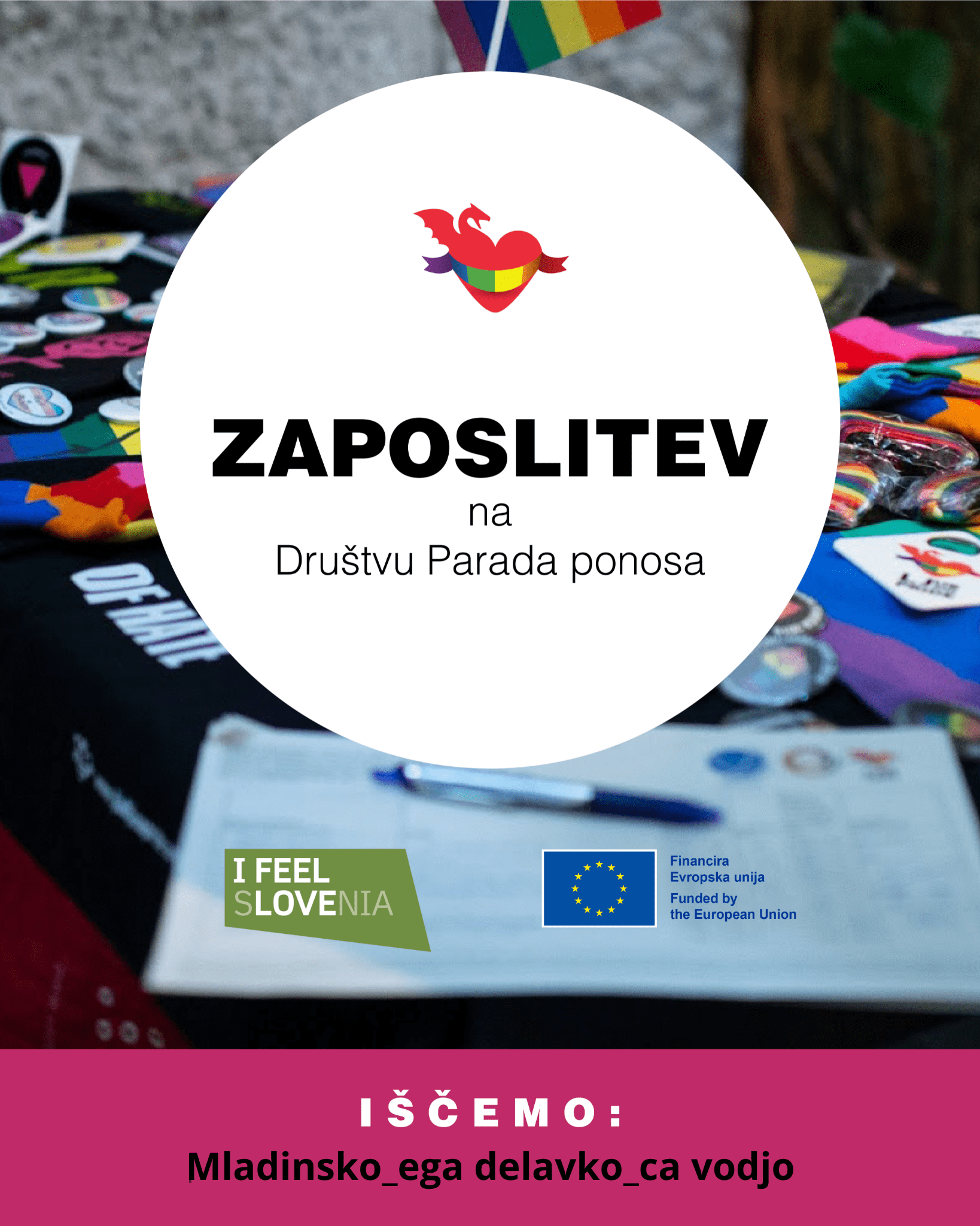 Zaposlitev na Društvu Parada ponosa