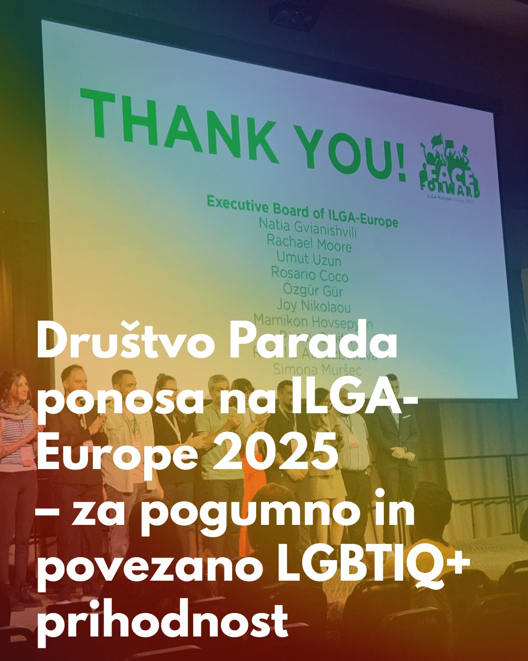 Društvo Parada ponosa na ILGA-Europe 2025: Pogum, skupnost, prihodnost