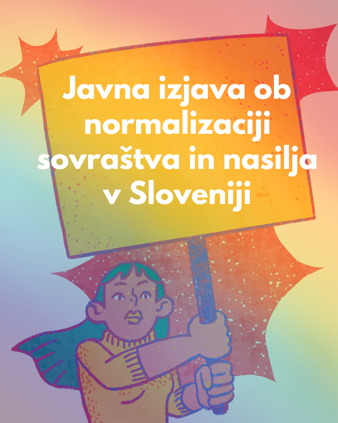 Javna izjava ob normalizaciji sovraštva in nasilja v Sloveniji